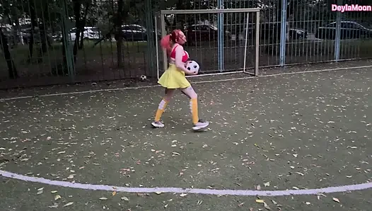 A female soccer player sucked me off in a public place and I came inside her pussy.