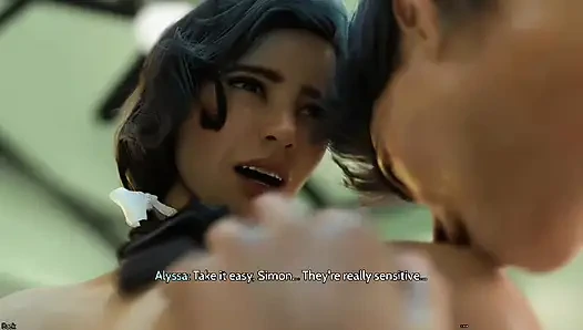 My dance partner teaching me dance