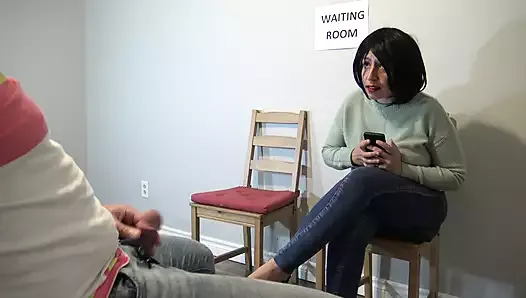 French woman gets angry after masturbating in public waiting room