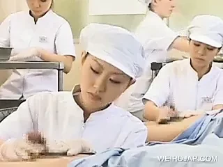 Japanese nurse working hairy penis