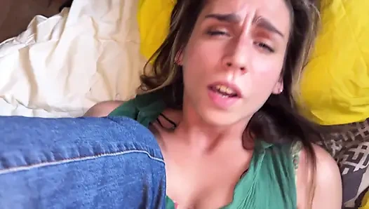 Fat-assed Stepmom Wakes up Her Stepson with Her Wet Cunt and Begs Him to Fuck Her