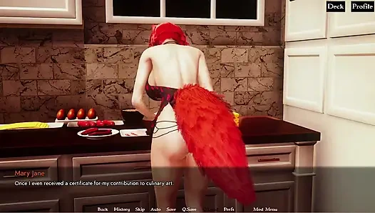 Furrhouse 5: Daisys muschi mit zwei fingern & möpse, masturbation erwischt