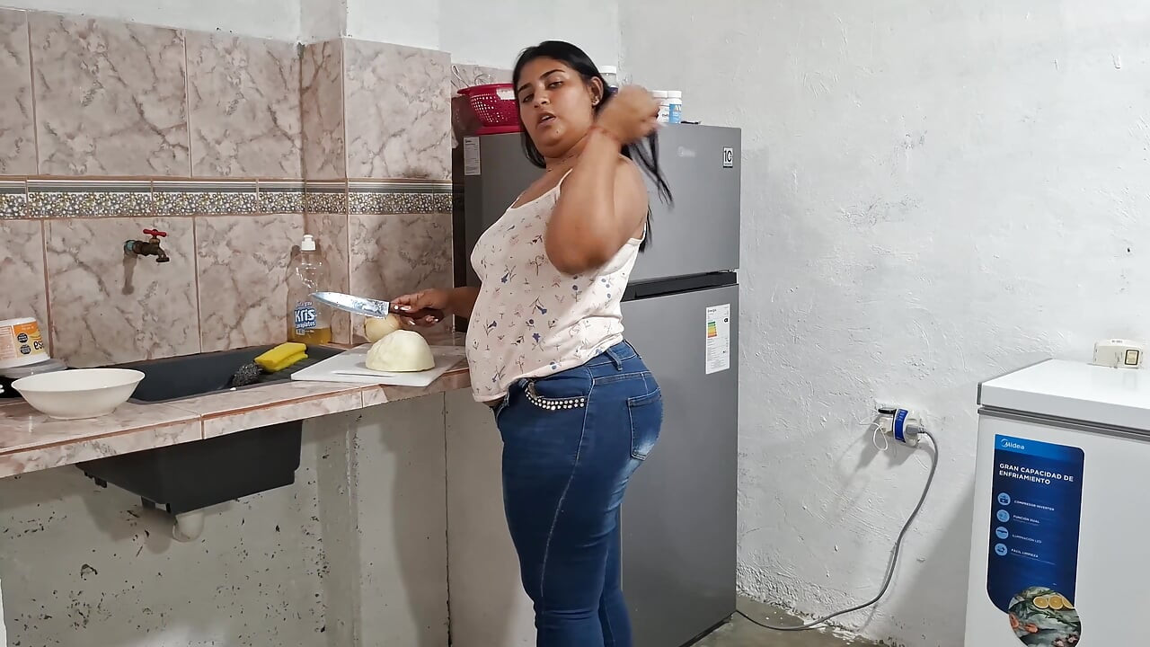 BBW Latina Pandora Strips and Shows off an Outfit