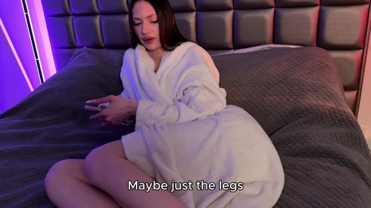 I persuaded my stepsister for a massage, got sex and a facial