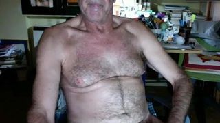 old man with black pubis