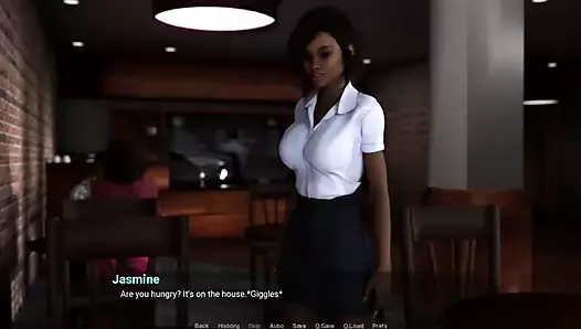 Away from Home (Vatosgames) Part 27 Ebony Beauty in the Cafe by LoveSkySan69