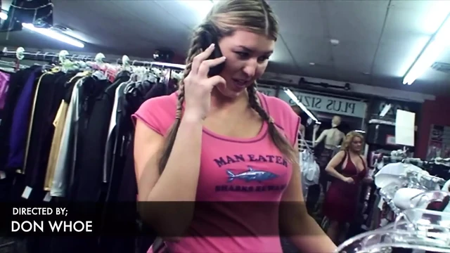 Stepmother and Stepdaughter Get Busy in the Sexy Store with Employee