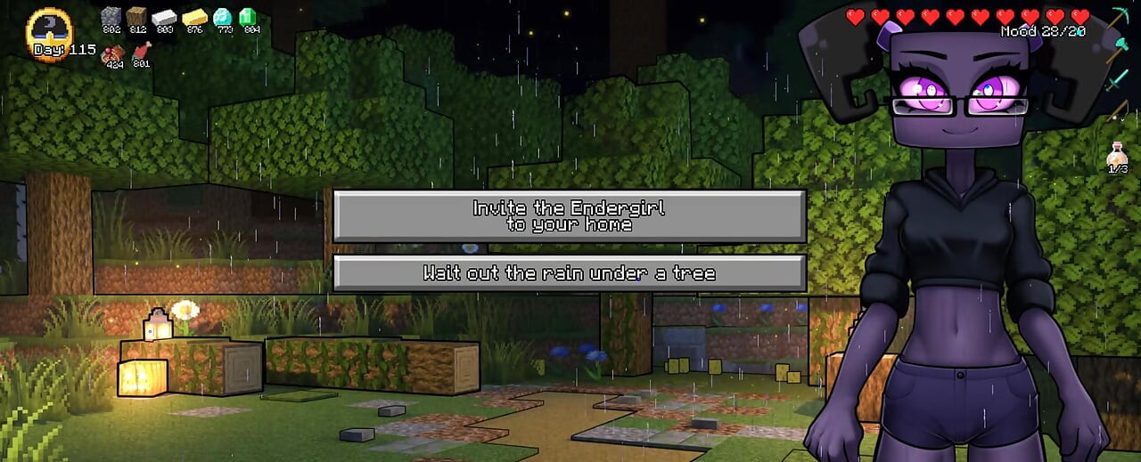 Minecraft Napaljeni Zanat - Dio 64 Finale Trojke Endergirl i Creeper!! napisao Loveskysanhentai