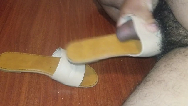 Fuck and cum on   sisters flat sandals