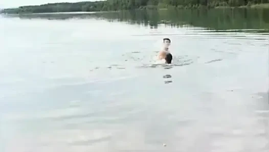 two sexy twinks 20 YO fucking bareback for new sex experience