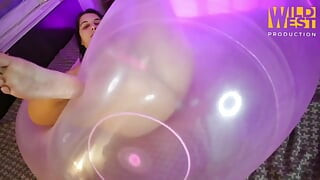 Ride Pop and Squirt on Big Wubble Ball