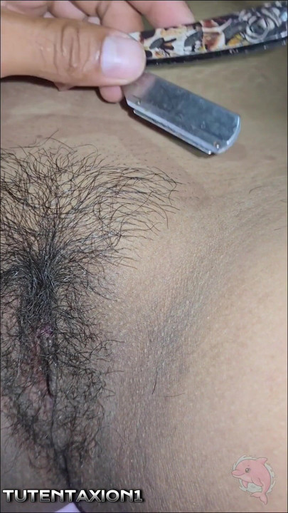 Sister-in-law gets her hairy vagina shaved and then puts cock in her | Clip 2