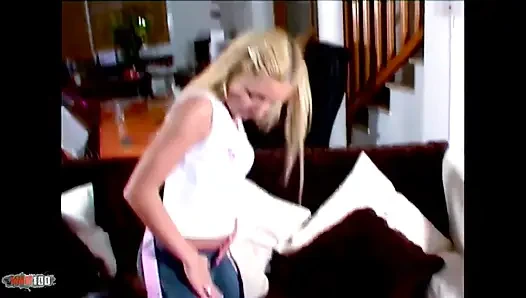 Maria-angel: Nice Young Blonde Maria Angel Dancing and Stripping on the ...