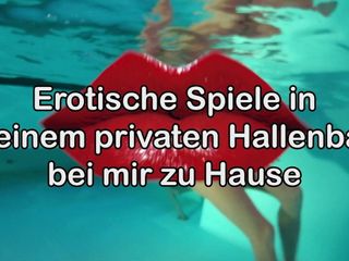 Elvețiana Eva în piscina ei privată
