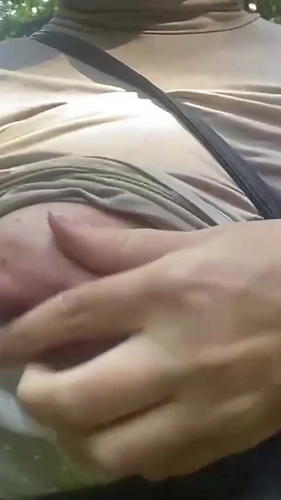 Powerful moment from "Wife flashing tits – public nudity in public park"