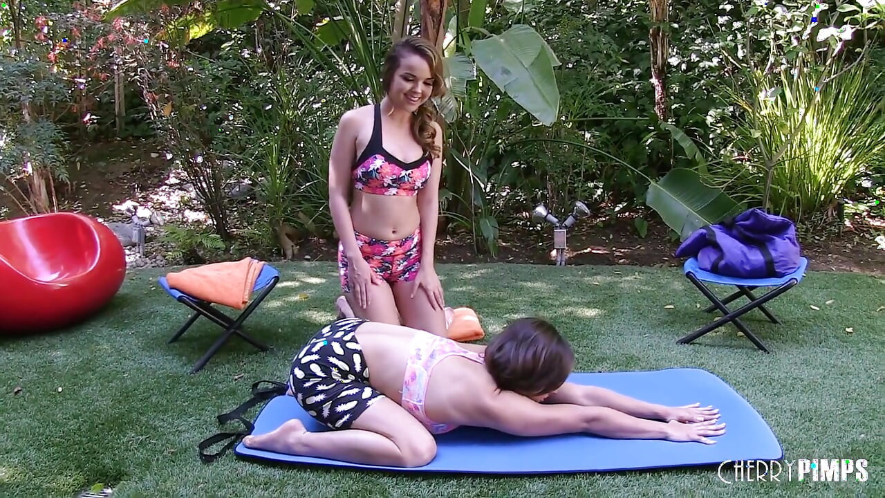 Yoga Session Turns Into Lesbian Makeout with Dillion Harper and Sara Luvv