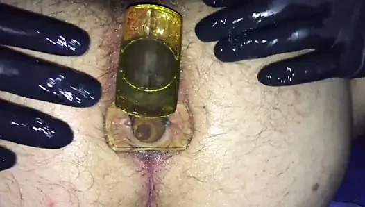 Çift anal fiş penetrasyon ve dışarı itme