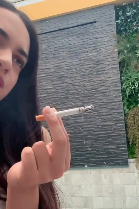 Gadis hot rambut cokelat dengan lipstik rokok ini dientot habis-habisan