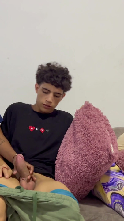 My girlfriend's cuckold doesn't realize that I sneak her best friend and pour my cream inside. | Clip 1