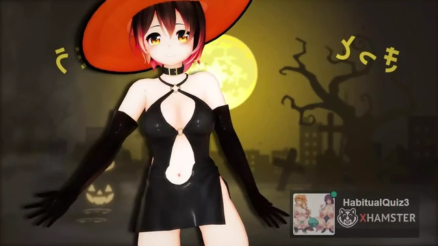 MMD R18 Счастливый секс-танец на вечеринке в честь Хэллоуина - 3D хентай