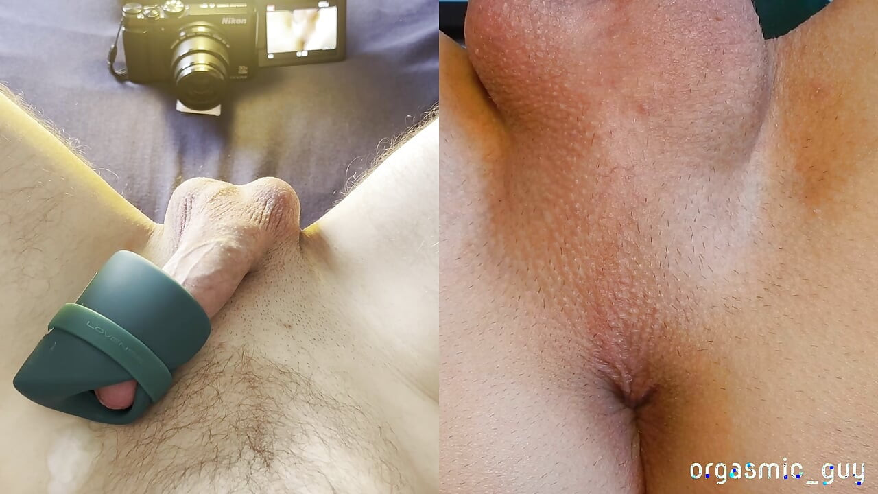 My favorite Toy gives me an intense Orgasm - Split View with Orgasmic Contractions