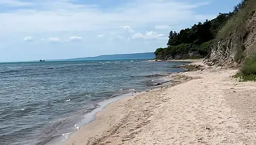 Ich liebe es, am strand nackt zu sein.