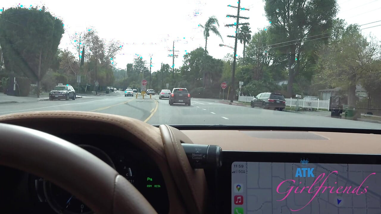 POV Date Night Roadhead with Amateur Cecelia Taylor - She Gives Amazing Blowjob in the Car