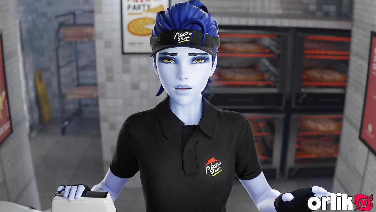 El turno de fabricante de pizza de Widowmaker se enloda - gran polla 3d overwatch