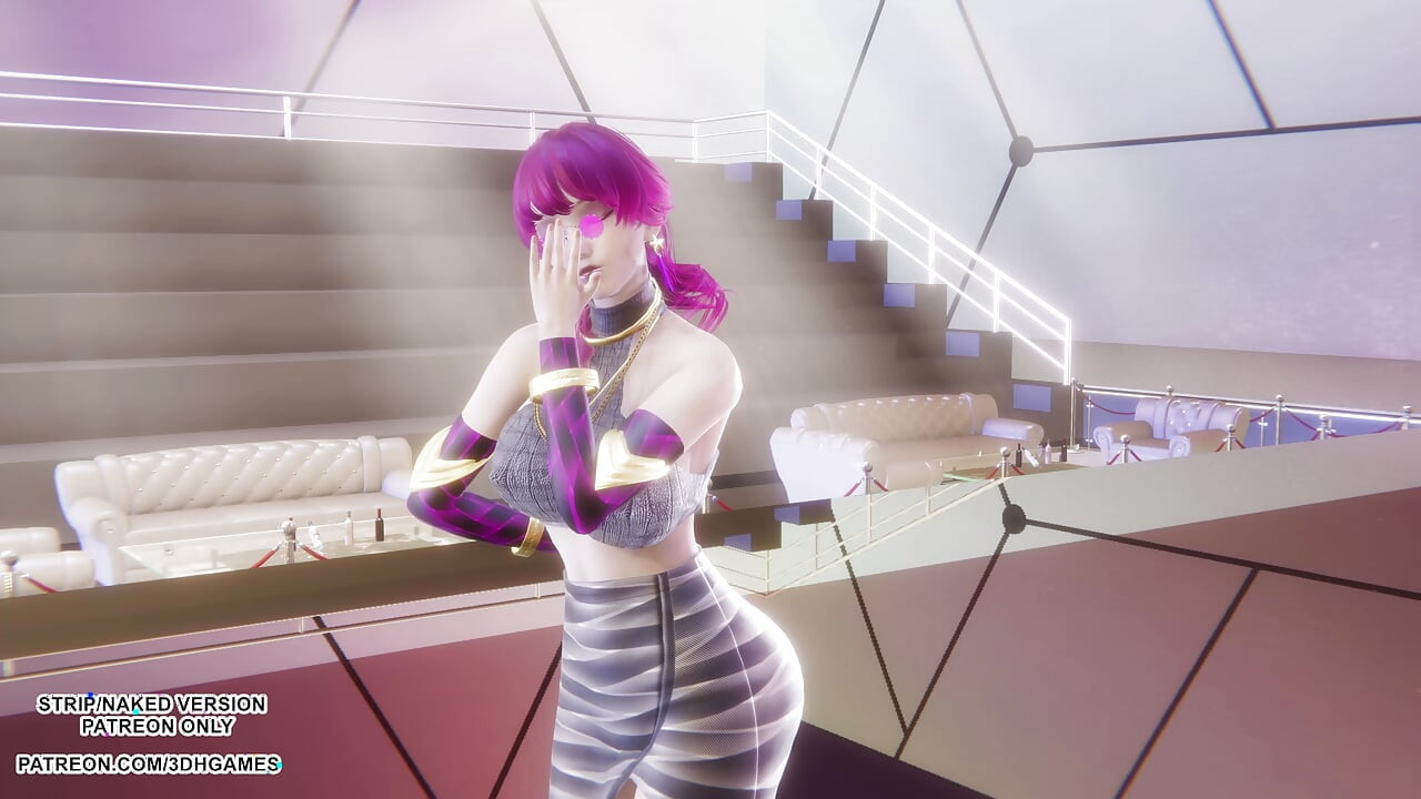 MMD MAMAMOO - Starry Night Evelynn Seksikäs Kpop Dance League of Legends Hentai Sensuroimaton 4K 60FPS