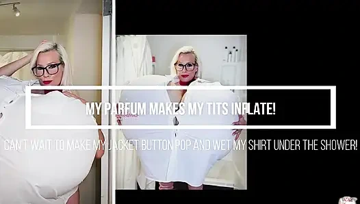 Parfum göğüslerimi şişiriyor! Deri ceket tutamıyor!