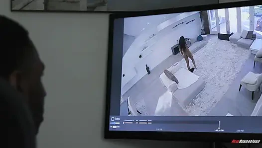 Красивая черная жена Lacey London получает огромный большой черный член