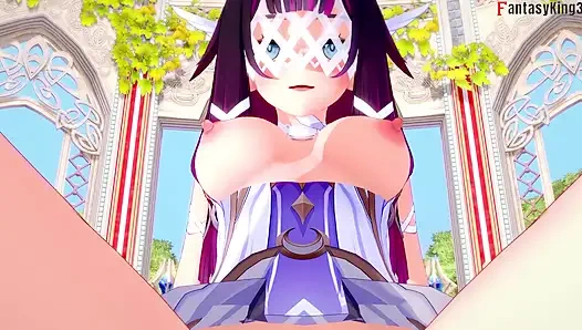 Columbina oral seks - Genshin Impact