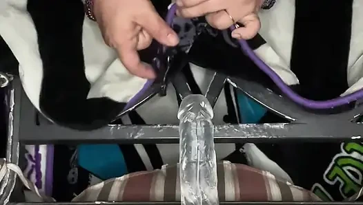 Hämmernde miss pinky, offene sicht auf meine stoßmaschine