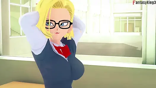 Android 18, Videl'in gohan'ı sikişini izlemesini seviyor - dragonball zex serisi