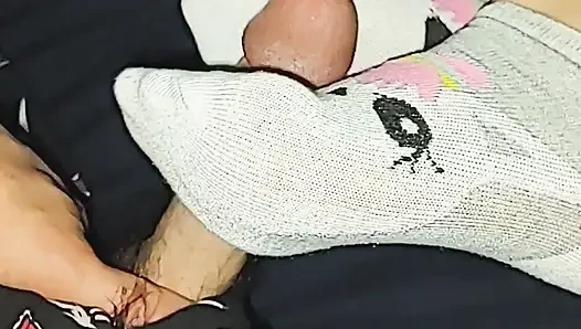 Frech kleines einhorn, knöchel-socken, socken, sperma