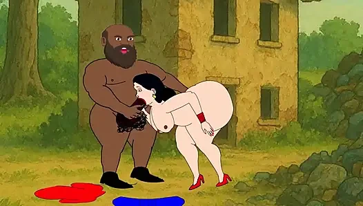 Часть 3, большую задницу Сушилу очень жестко трахнул большой черный член Ganpat