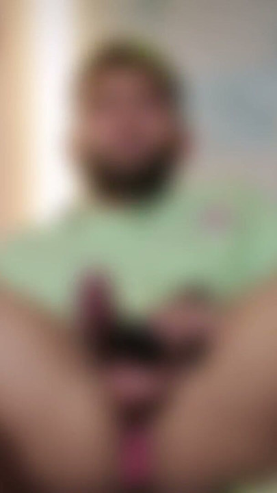 One vibrator inside my ass and one over my big uncut cock make me have a pretty intense orgasm I love to cum just by feeling em | Clip 2