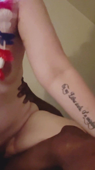 (Happy 4th of July) PAWG hotter than a firecracker gets fucked by black cock | Clip 1