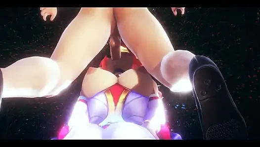 Lol Hentai - Ahri and Syra Threesome with Amazing Sex - Japanese Asian Manga Anime Film Game Porn