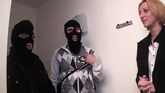 Louise Du Lac Fucked by Two Strangers