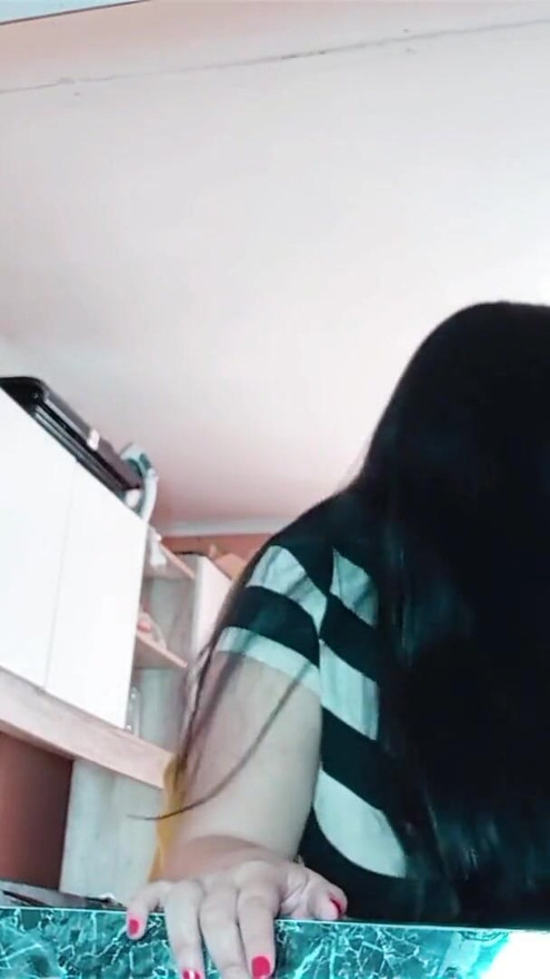 In the Kitchen with My Horny Stepmother - I Put Her in Without Thinking - Real Homemade Taboo | Clip 1