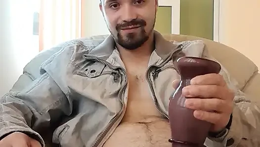 Nice romanian man Daeros fucks a vase