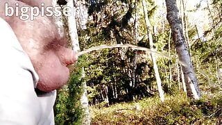 300lb Pissmeister pinkelt mit heißem, unbeschnittenem Schwanz draußen im Park. Mach mit bei meinem Pisscult für 3 Dollar, fanly für 100+ Videos