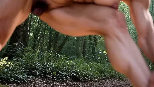 Behaarte Vulva-yoga