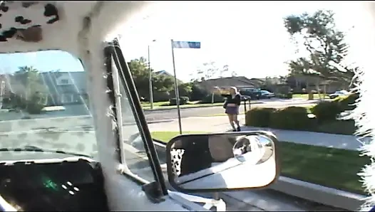 Sweet teen spreads her legs and gets fucked in ice cream truck