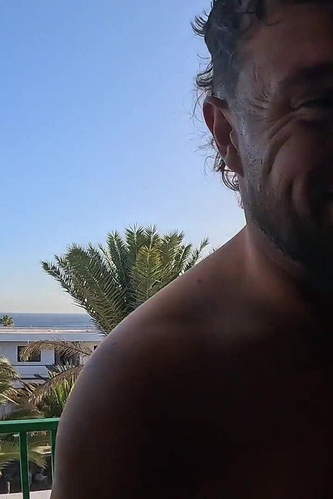Peeing on the Balcony on Holiday