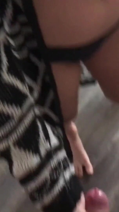 Key moment from "My friend's mom helped me cum and showed her hot breasts"