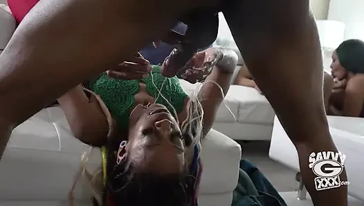 Hardcore Ebony Foursome