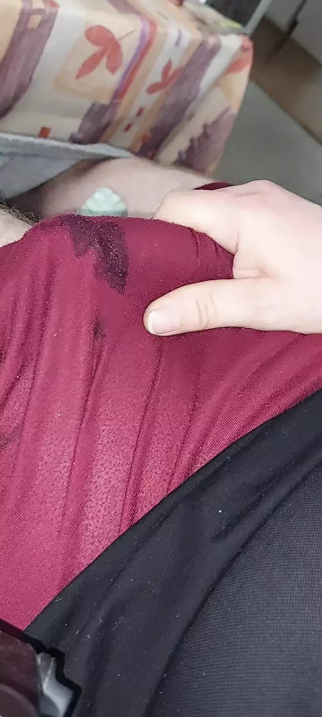 Cumshot in shorts