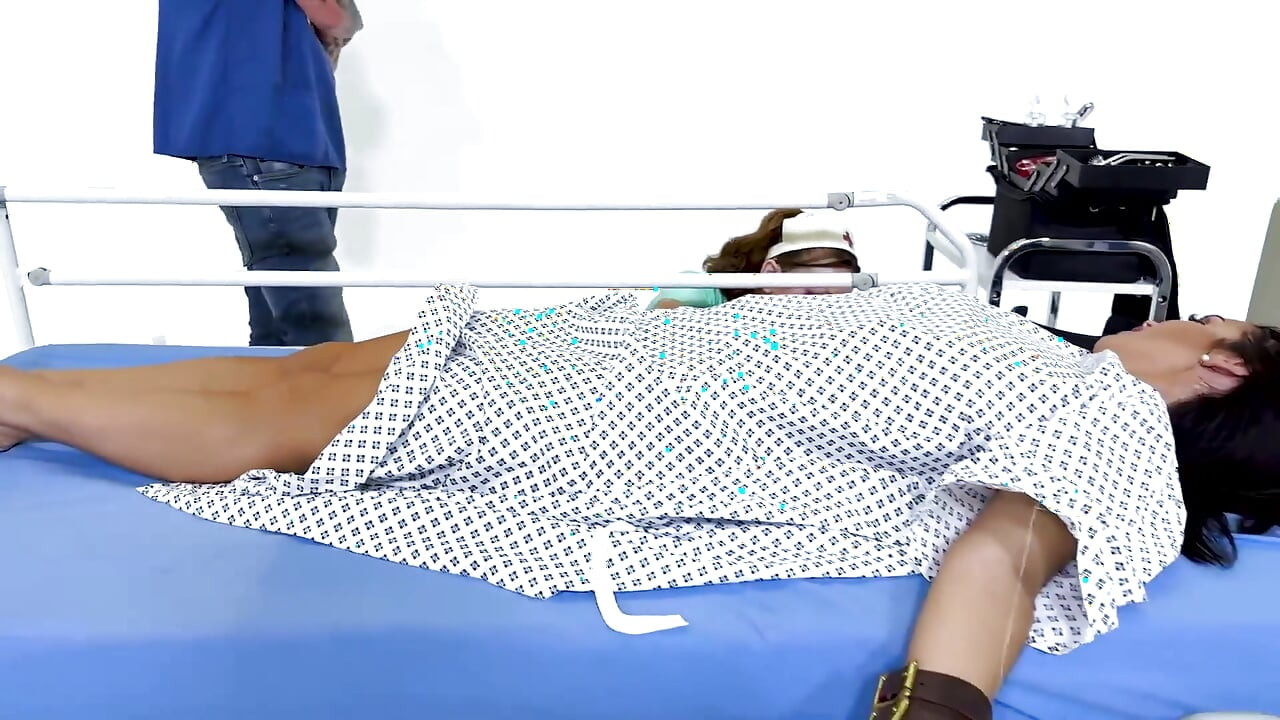 Latex Medical Play: Latina in Restraints, Gagged and Made to Orgasm (hd + Bts)